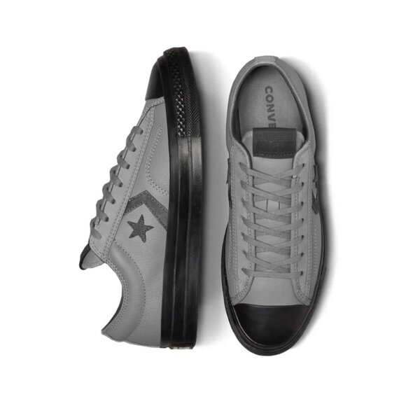 Converse Star Player 76 Ox Leather Gray Black Men's Shoes A12406C SIZE 10 NEW - Picture 14 of 15